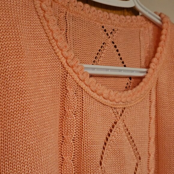 Vintage peach knit sweater - Picture 4 of 8